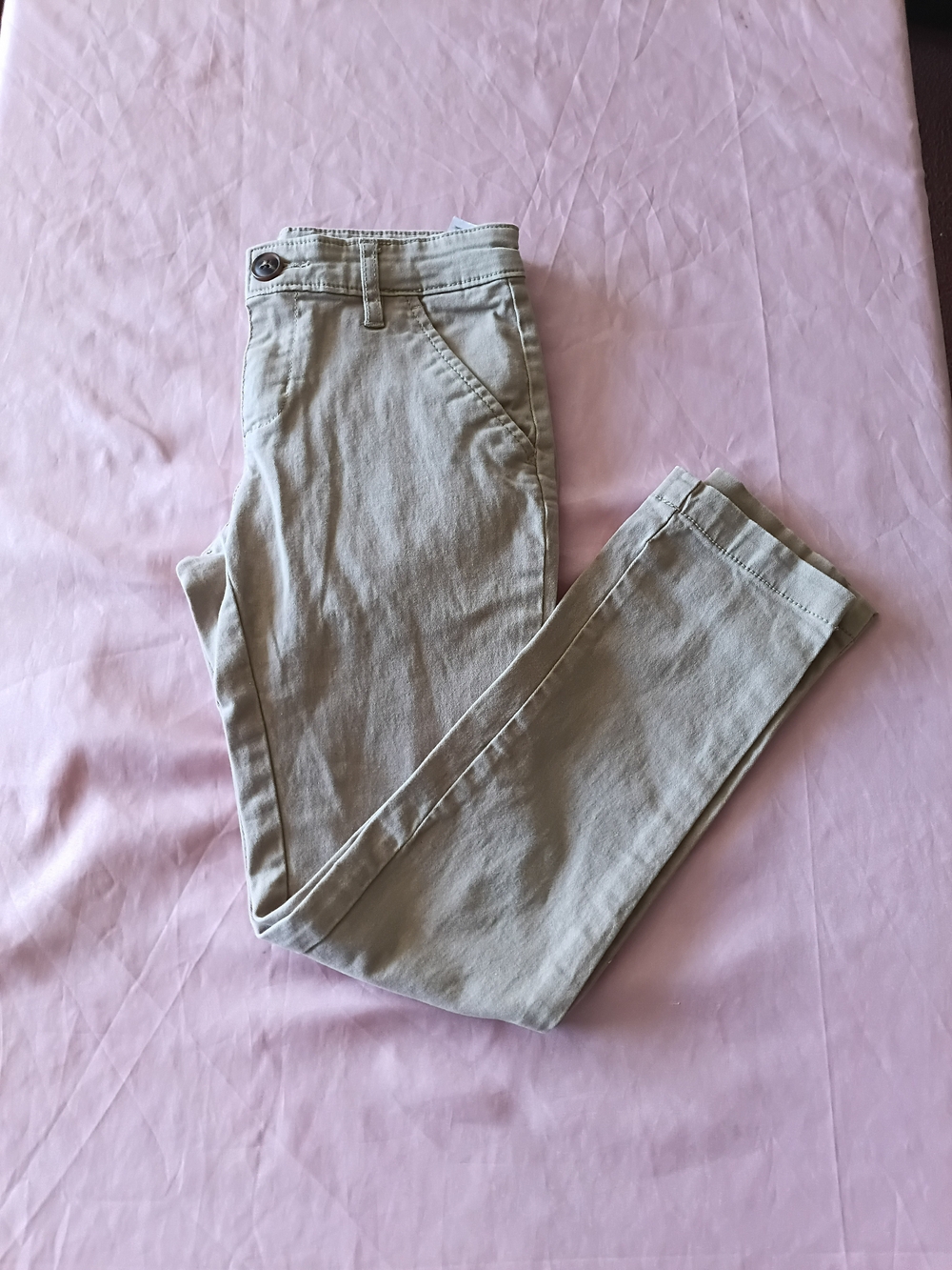 Old Navy Kids Girls Skinny Beige/Tan Jeans Sz.10